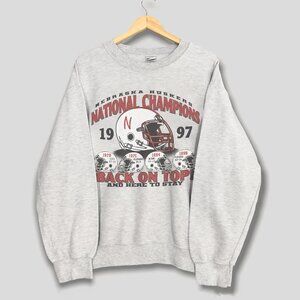 Vintage 90s Nebraska Huskers National Champions 1997 Nebraska Cornhuskers Shirt